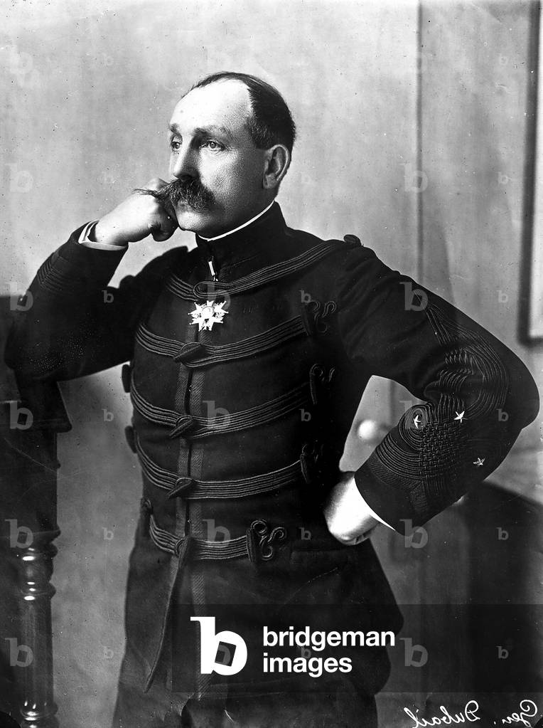 Portrait of the French Gen. Dubail, on whom the French government, as requested by Gen. Joffre, decided to confer the dignity of Great Cross of the Legion of Honour. (b/w photo)