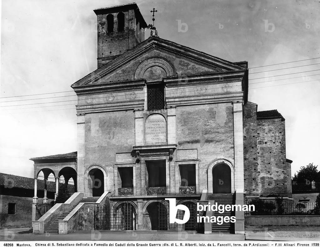 San Sebastiano, Mantua (b/w photo)
