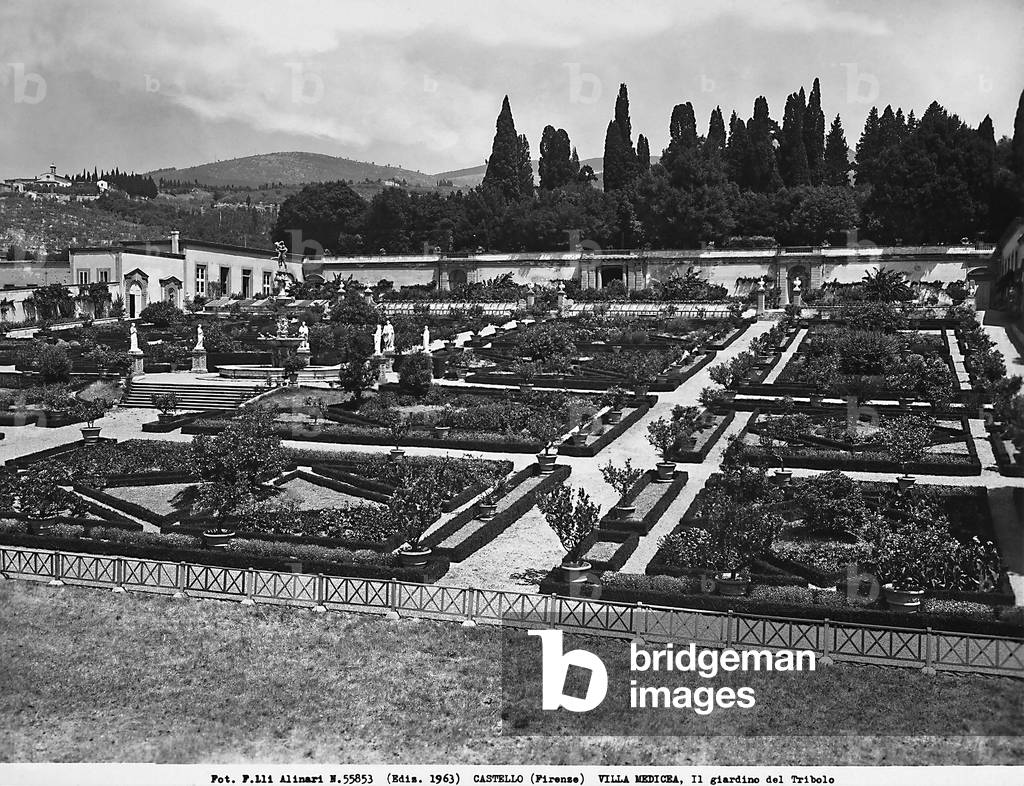 Garden of the Villa Medicea in Castello just outside of Florence.