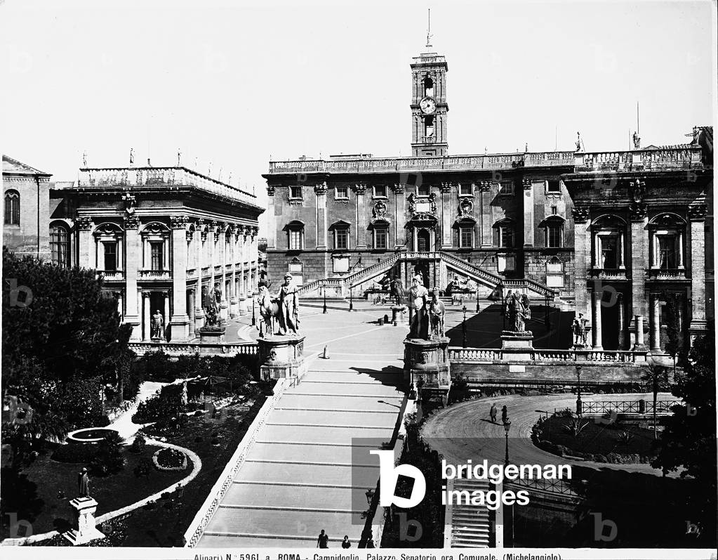 View from above of the Capitoline in Rome