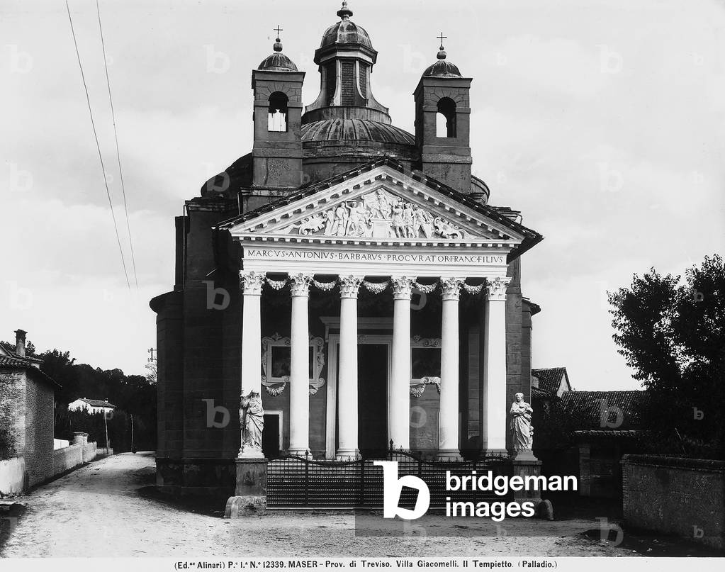 The Temple of Villa Barbaro in Maser, work of Palladio