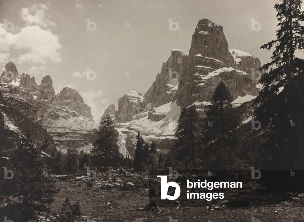 View of the Alpine tundra Brenta Alta, in the Brenta Group