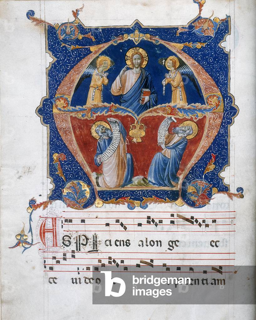 Miniature from a chorale parchment