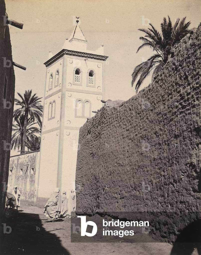 Mosque in the old city of Biskra, Algeria, 1910 (print on double-weight paper)