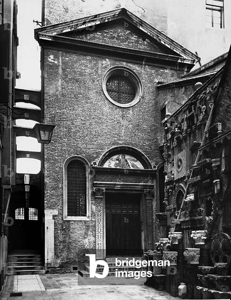 Façade of the Scuola Grande di San Teodoro in Venice