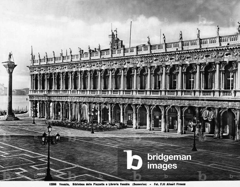 The Libreria Sansoviniana, or Libreria Marciana, in Venice. It was begun by Jacopo Sansovino and completed by Vincenzo Scamozzi