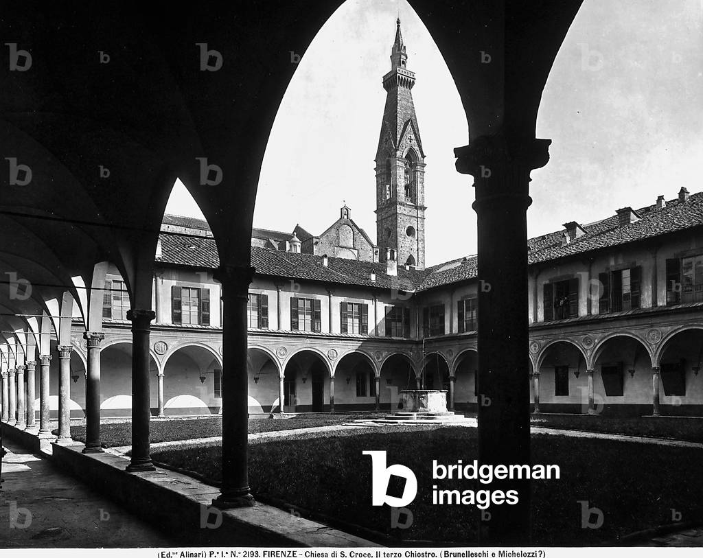 The third cloister of the Church of Santa Croce in Florence.