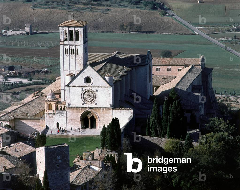 View of the Basilica of San Francesco in Assisi