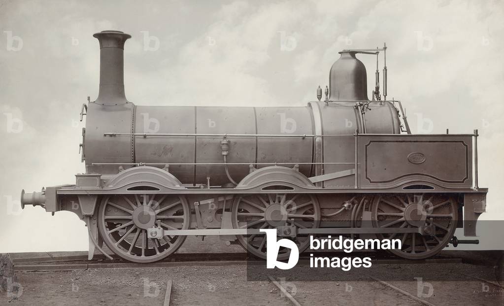 An antique locomotive