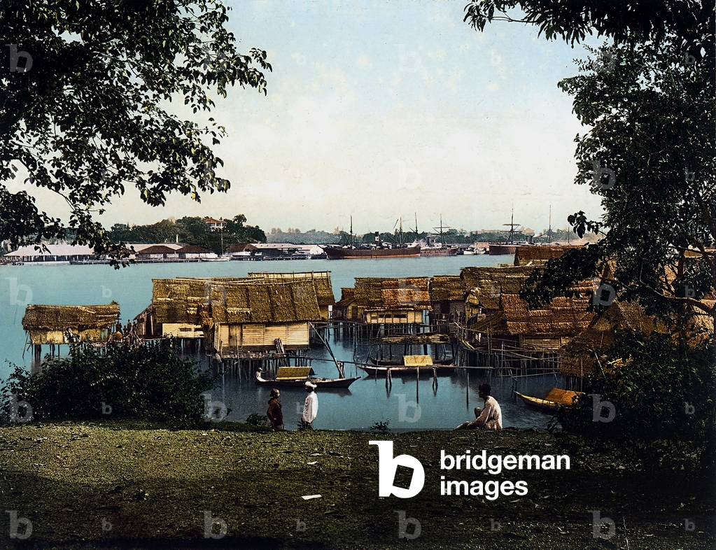 Pile houses in Singapore