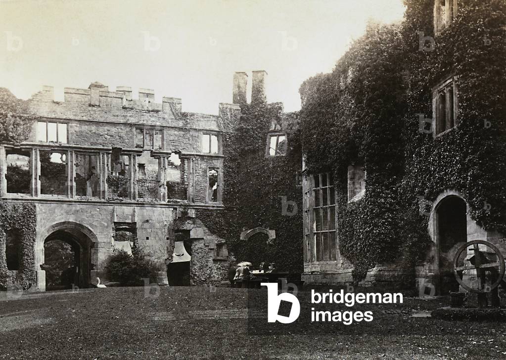 The ruins of Raglan Castle, environs of Cardiff
