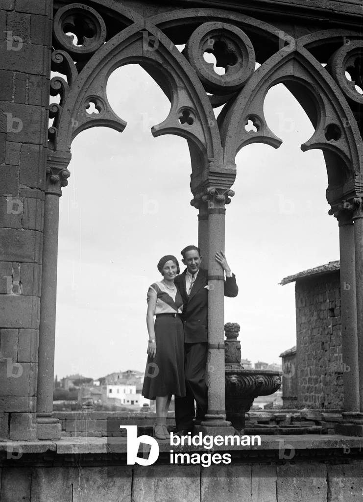 Couple Portrait, Loggia of the Papal Palace, in Viterbo