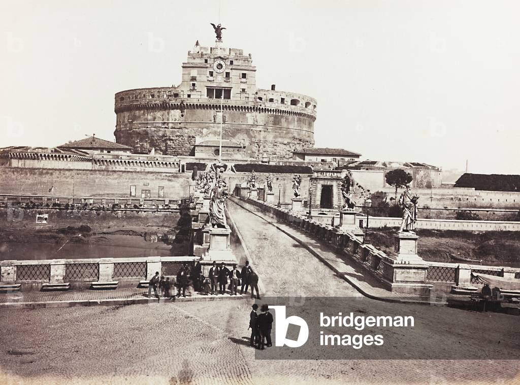 View of Bridge and Castel Sant'Angelo, Rome