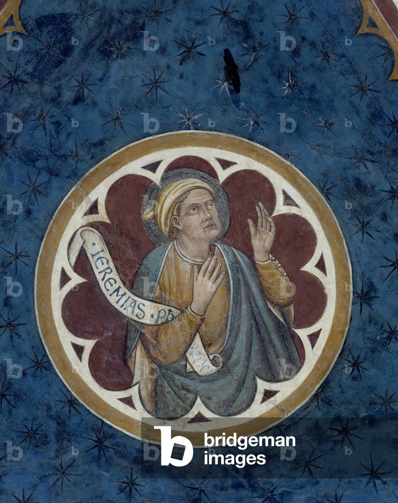 The prophet Jeremiah, detail (fresco)