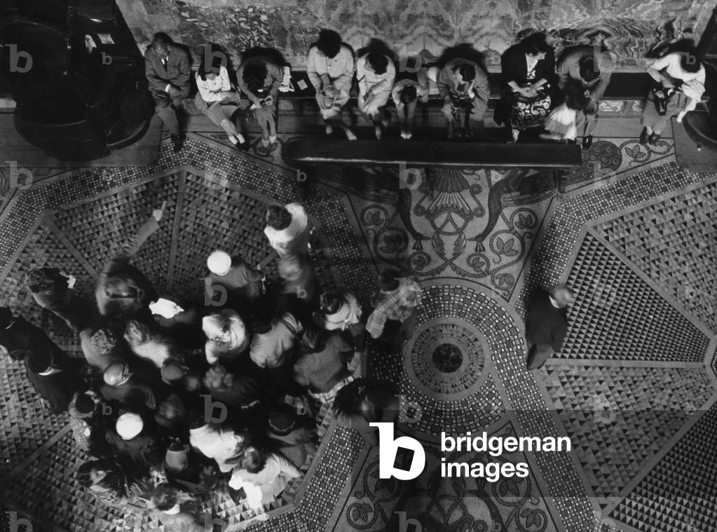 Group of followers in a church