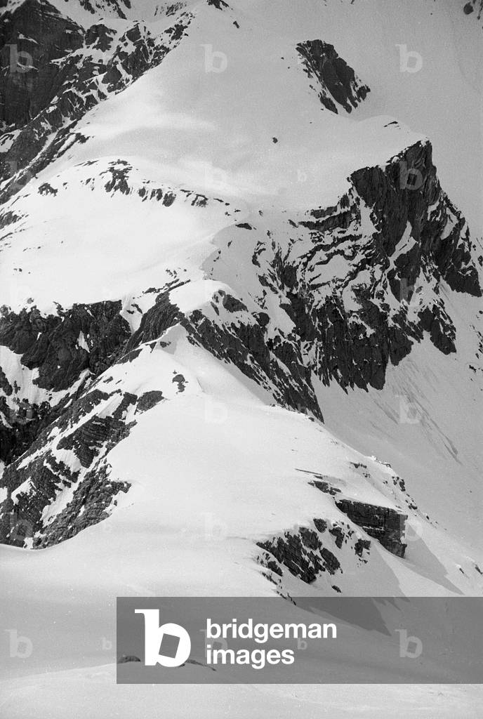 Snowy mountain landscape, Cortina d'Ampezzo