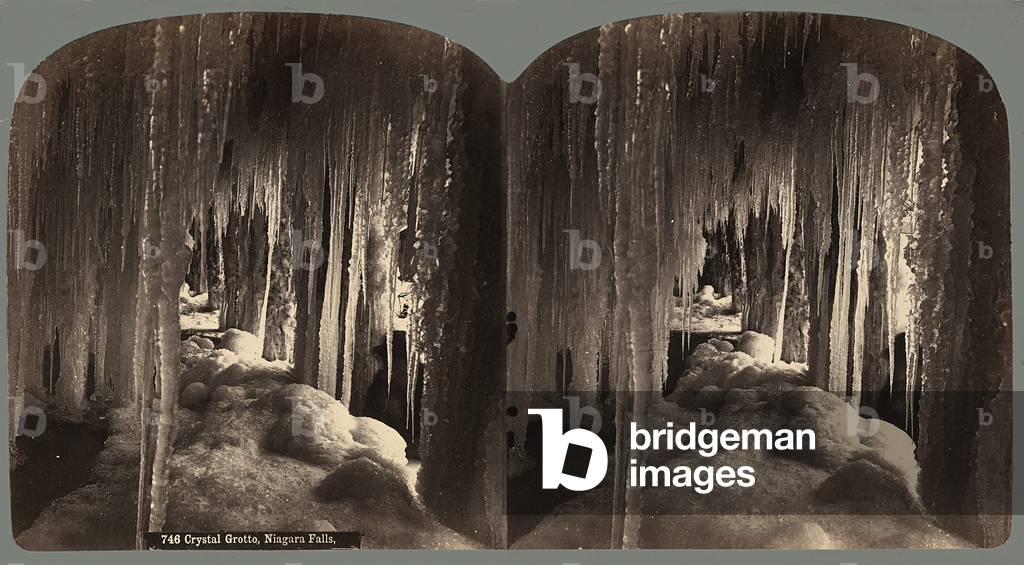 An ice cave near Niagara Falls