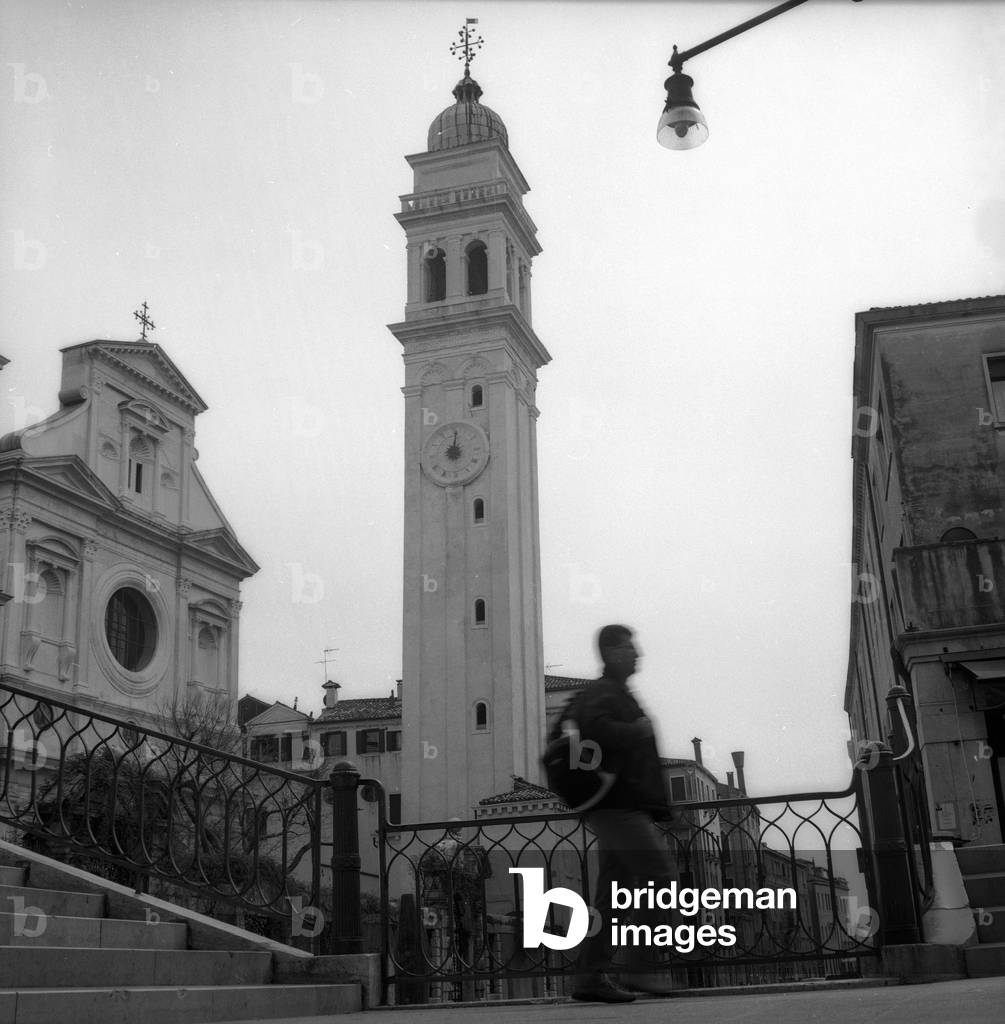 The Church of San Giorgio dei Greci in Venice (b/w photo)