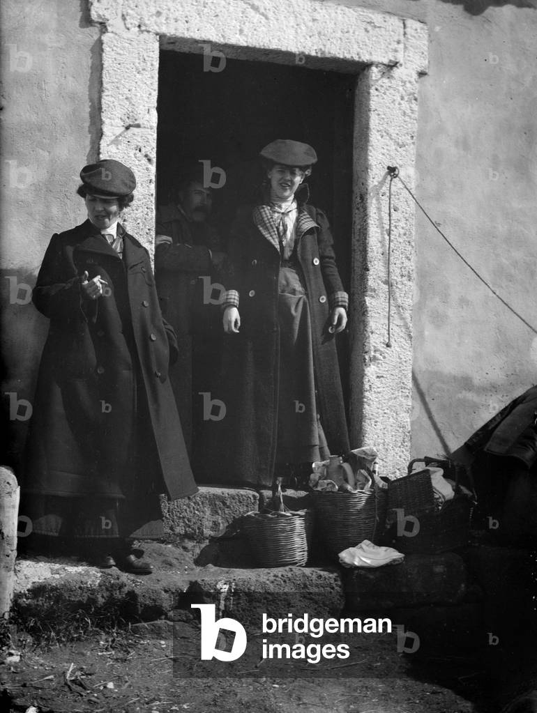Hikers on Mount Etna