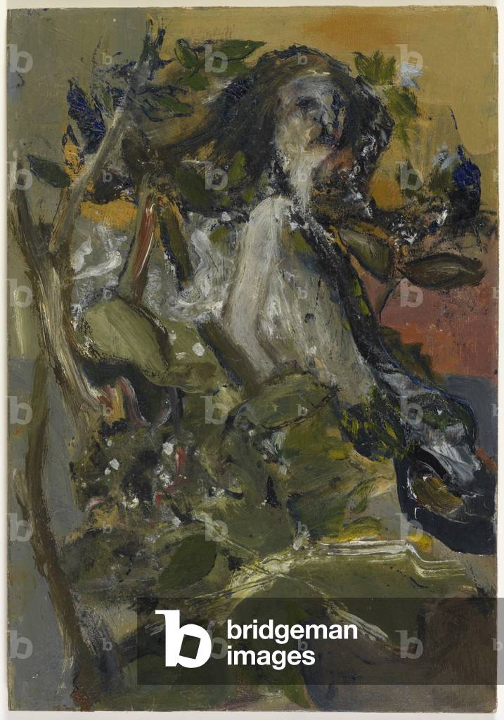 Lady into Tree (oil on canvas)