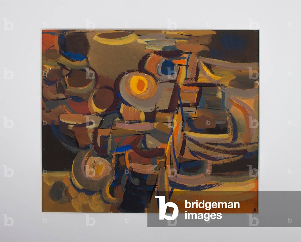 Night, 1966 (gouache on paper)