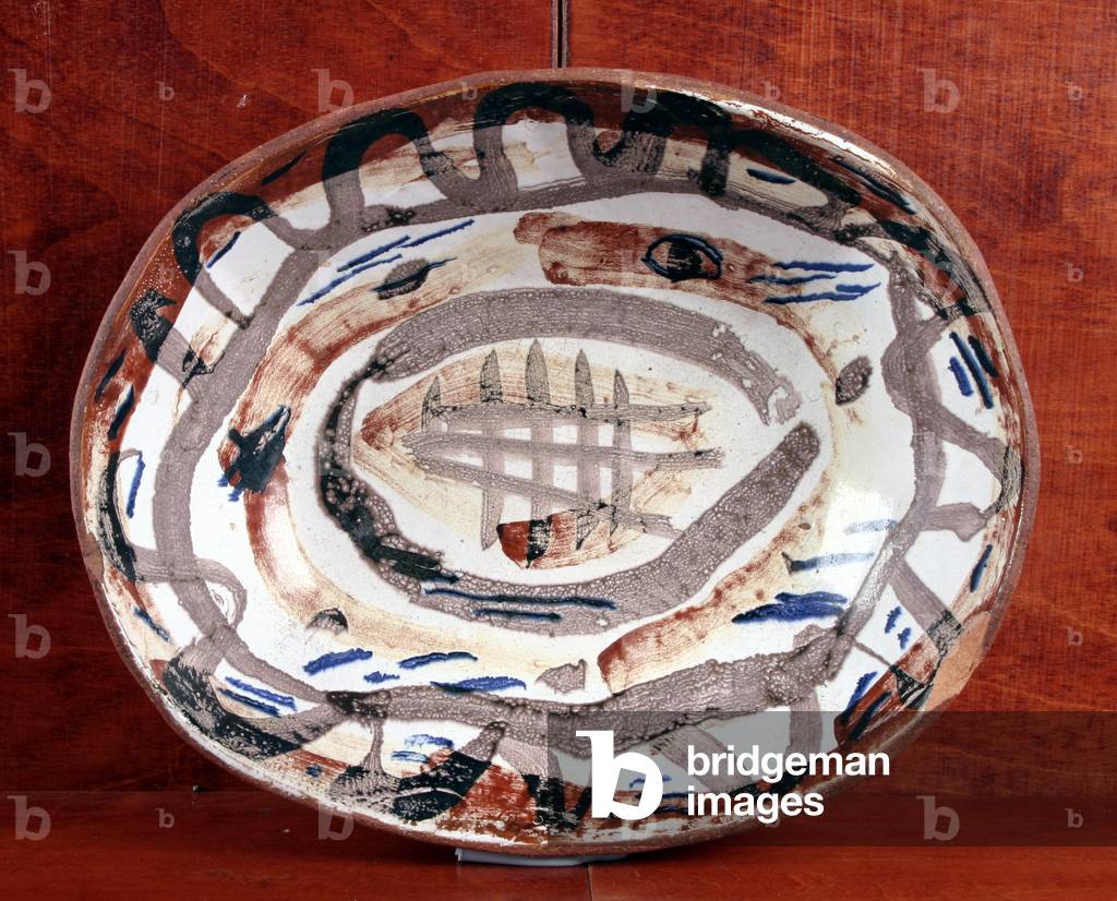 Earthenware Oval Bowl, early 1960s (glazed ceramic)