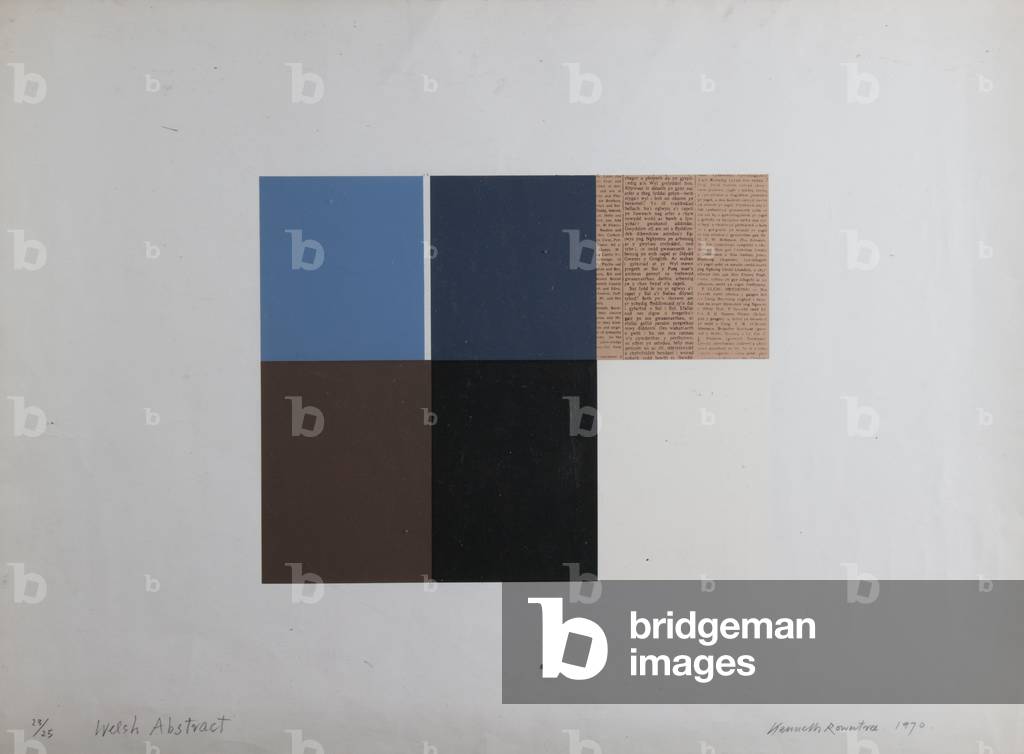 Welsh Abstract, 1970 (screenprint)