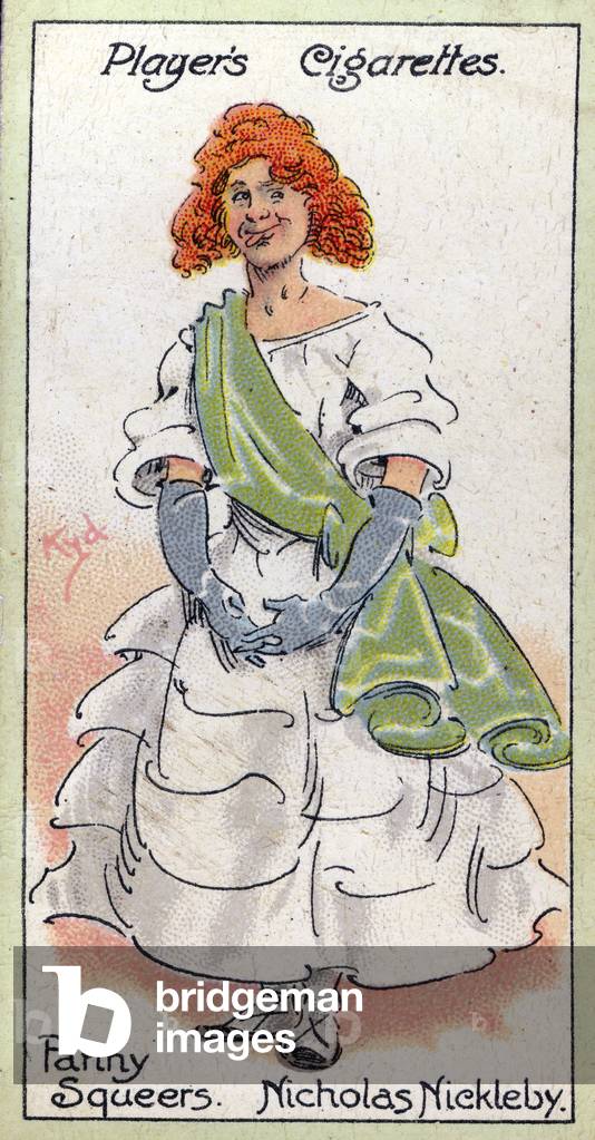 Fanny Squeers, from 'Nicholas Nickleby', 1923 (colour litho)
