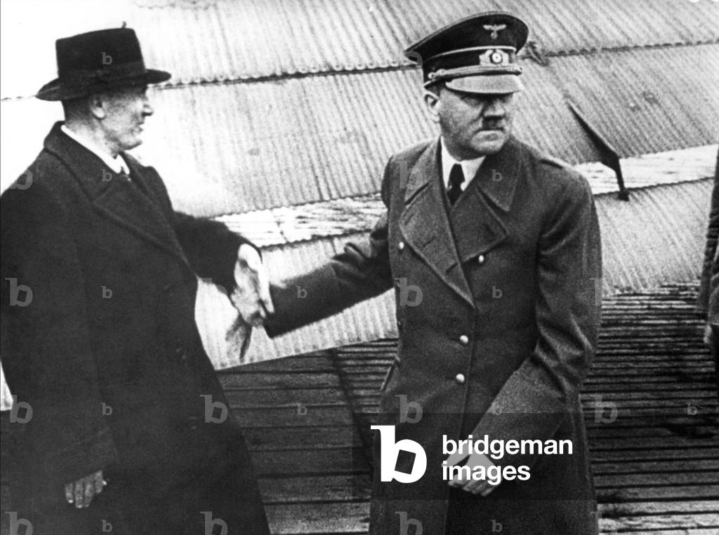 Image Of Adolf Hitler Meets Benito Mussolini After The Liberation Raid 