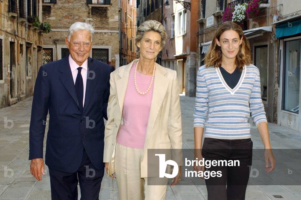 Umberto Agnelli and his wife Allegra Caracciolo and his daughter Anna Agnelli, 2002 (photo)