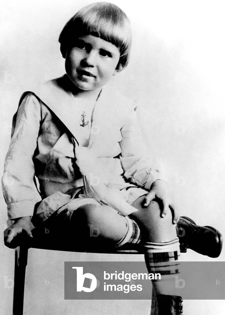 Portrait de Richard Nixon (1913-1994) homme d'etat americain, enfant - Photographie 