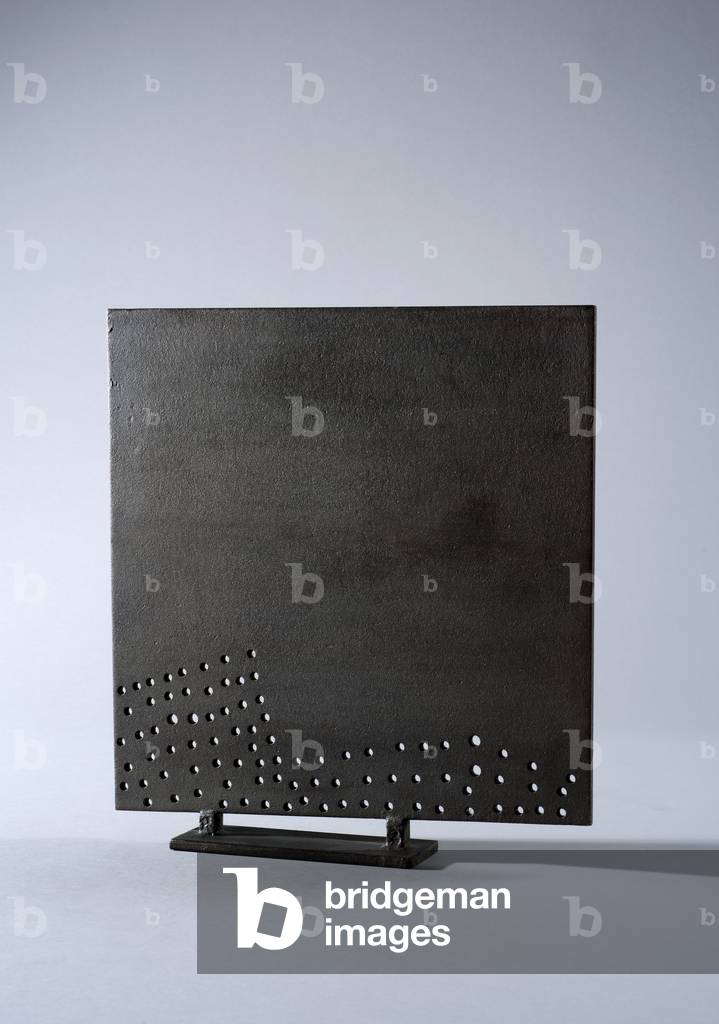 Rectangle with Holes No.3, (Opus 254), 1966/68 (bronzed steel)