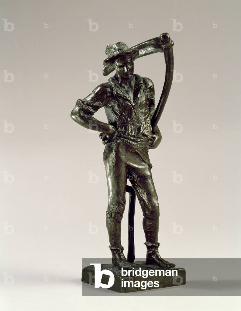 Maquette for The Mower, 1884 (bronze)