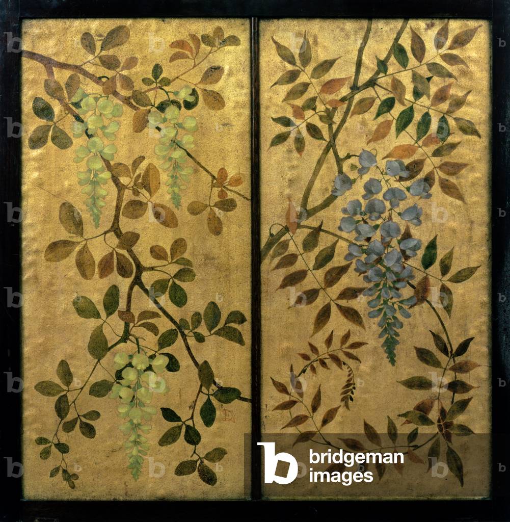 Wistaria, c.1890 (painted leather)