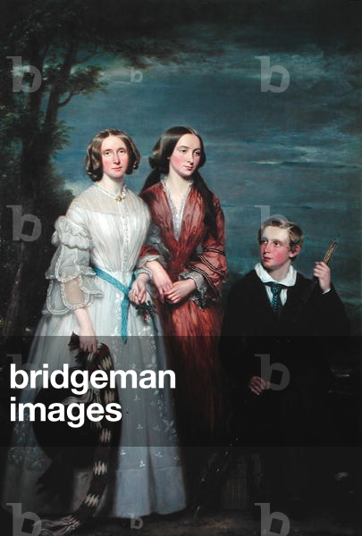 The Misses Smith and Master Smith of Crooksfield, Berwickshire, 1856 or 1859 (oil on canvas)