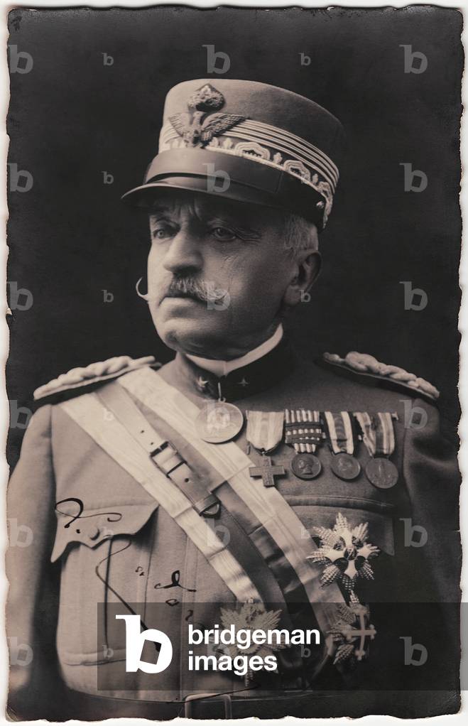 Portrait of General Luigi Cadorna (1850-1928), postcard.