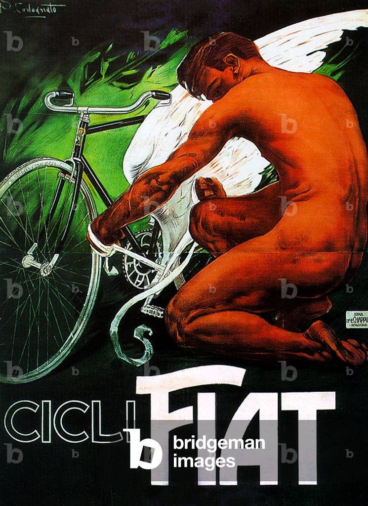 Advertising poster for Fiat bicycles in Italy, c1915 (lithograph)