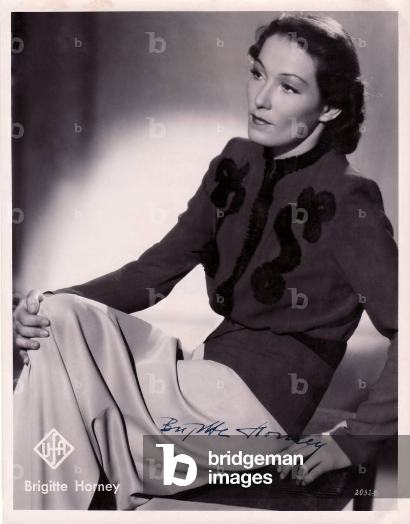 Portrait of German actress Brigitte Horney (1911-1988), 1941.