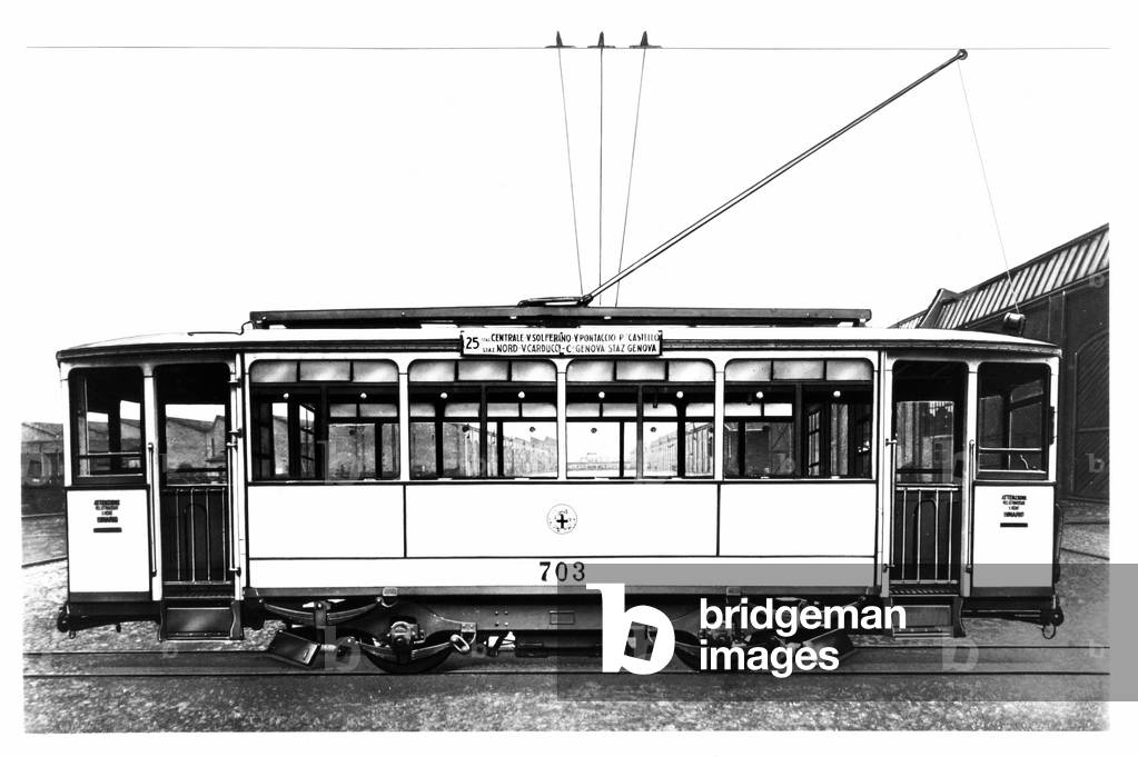 Tram model (tram) Breda 703 of 1938. Fondation Isec, archivio storico Breda.