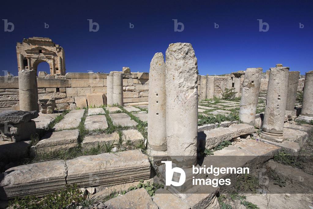Christian Church of the 5th century with baptistere/Mactaris (Mactar)/Tunisia