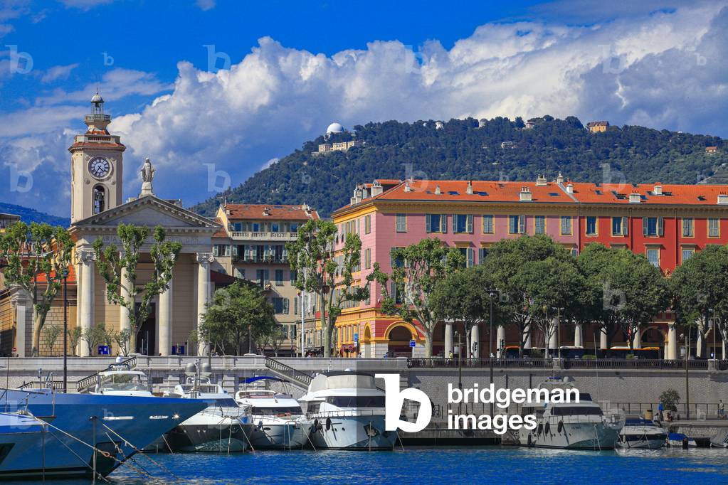 View on the port of Nice. Port Lympia