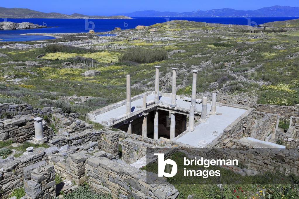 Archaeological site of Delos. House of Hermes. 2nd century BC.