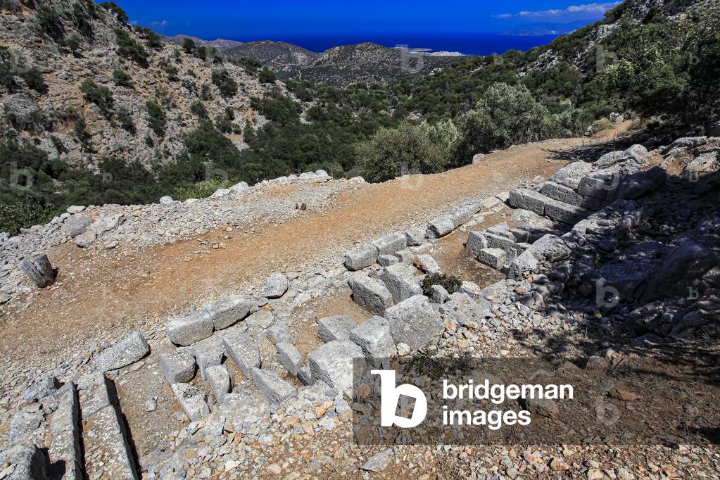 Archaeological site of Lato.  theatrical aera.