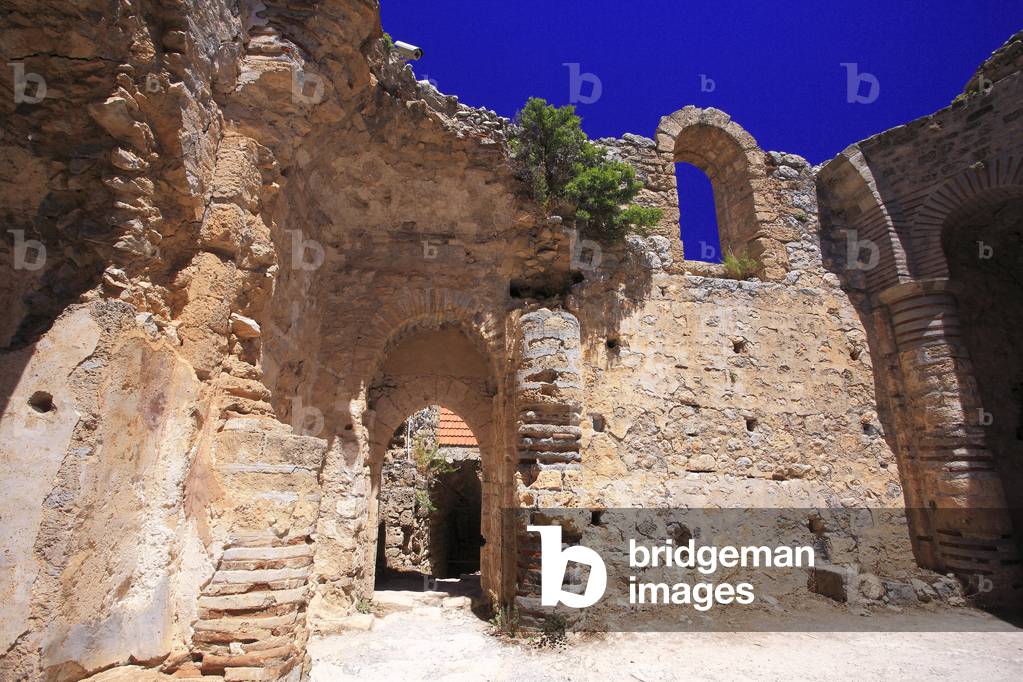 St Hilarion medieval Castle Remains of the Byzantinechurch 10th - 11th century Region of Kyrenia (Girne), North of Cyprus