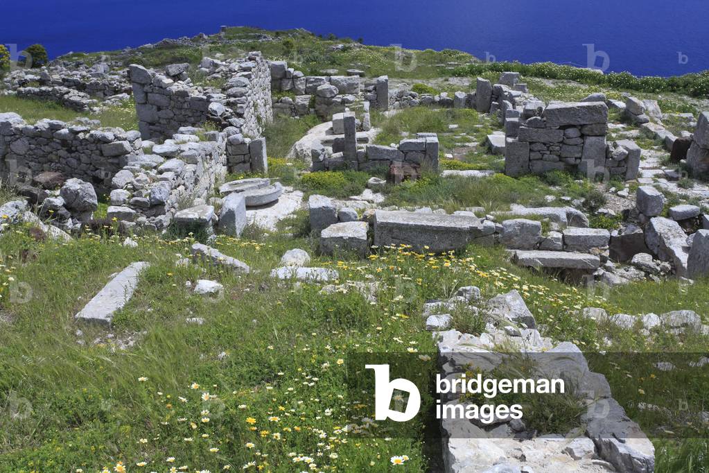 general view on the south section of Ancient Thera.