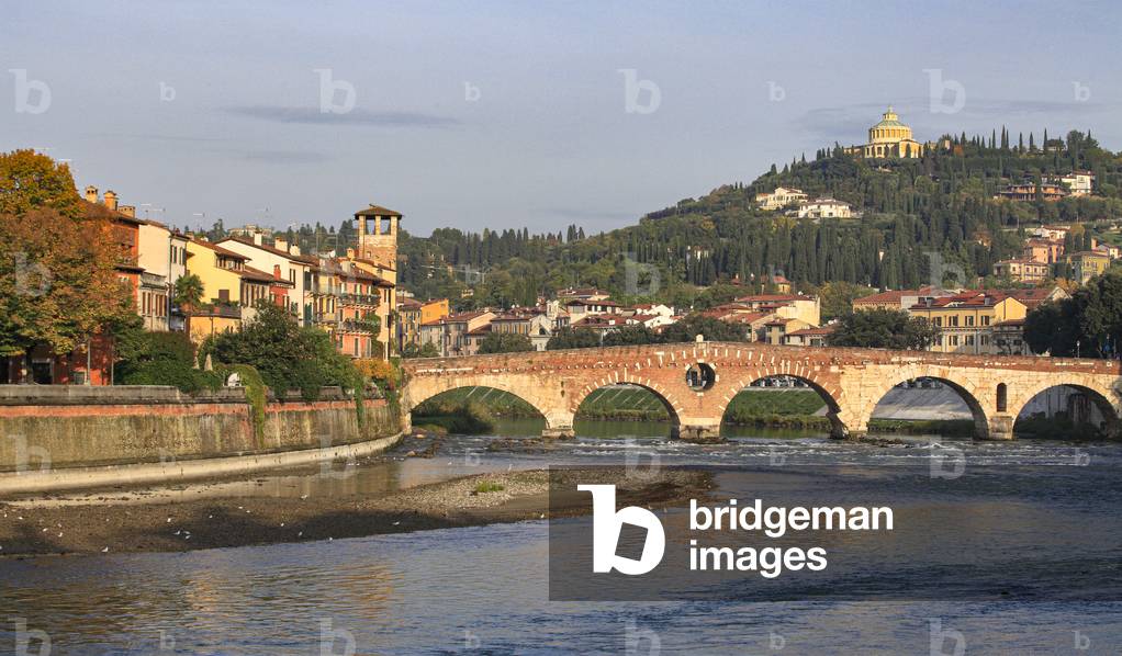The Ponte Pietra. Roman bridge in Verona.