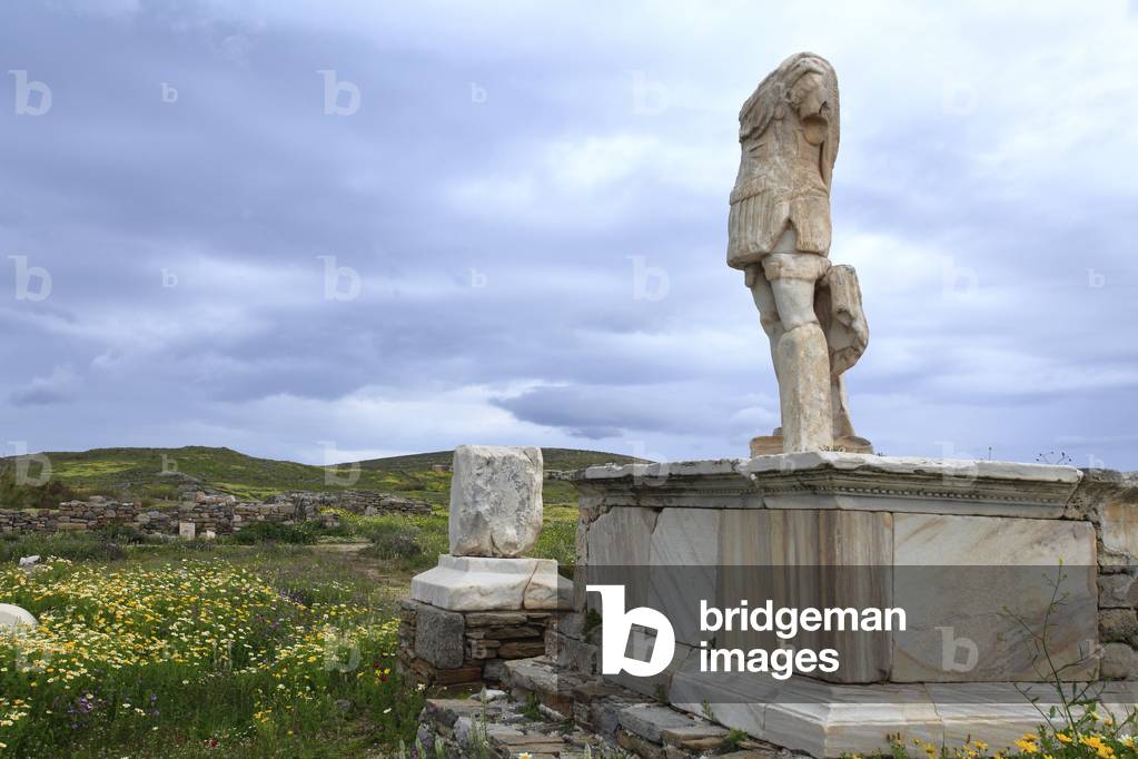 Archaeological site of Delos. Statue of the Roman general Gaius Billienus. 1st Century BC.