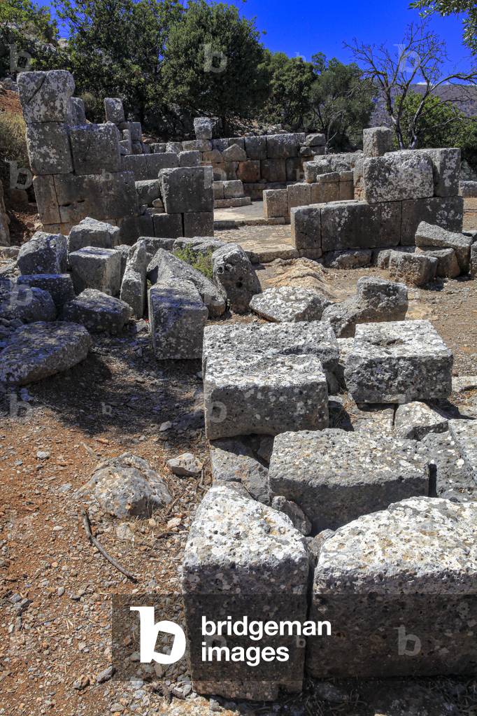 Archaeological site of Lato.  theatrical aera.