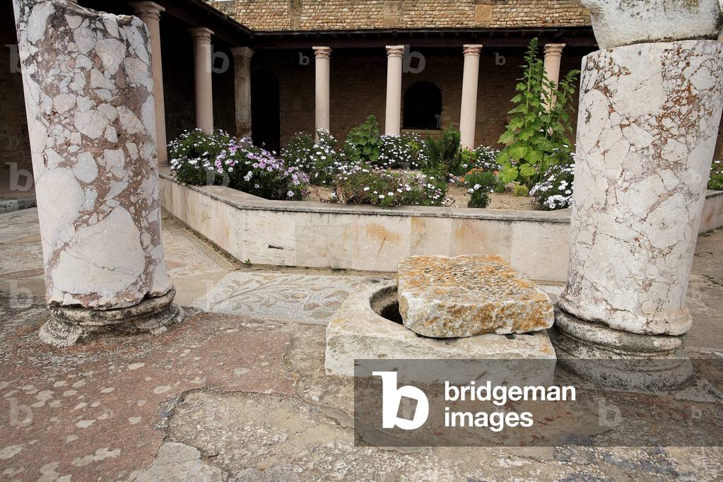 Peristyle House of the Voliere with its octagonal garden/Carthage/Tunisia/UNESCO Site