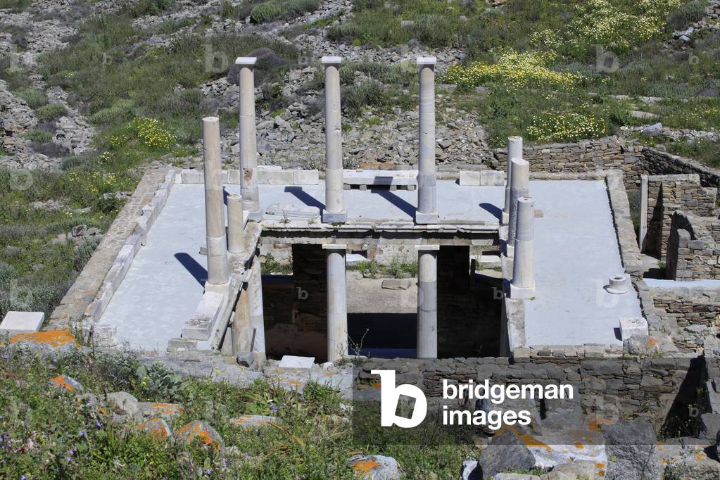 Archaeological site of Delos. House of Hermes. 2nd century BC.